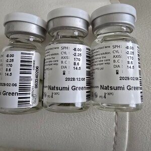 New Sealed Toric Green Lenses